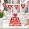 Glitzhome® 11.25"Lighted Valentine's Wooden Block Table Sign